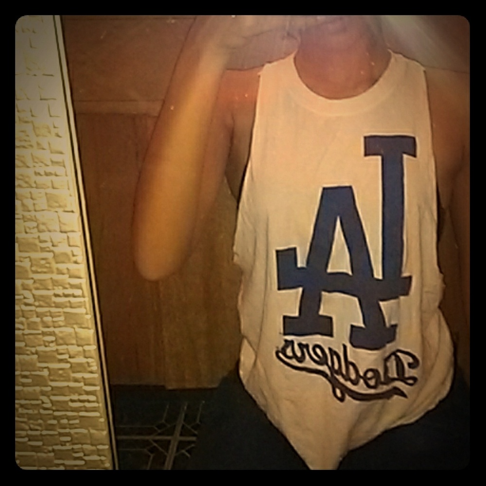 Cut out la dodgers tank top